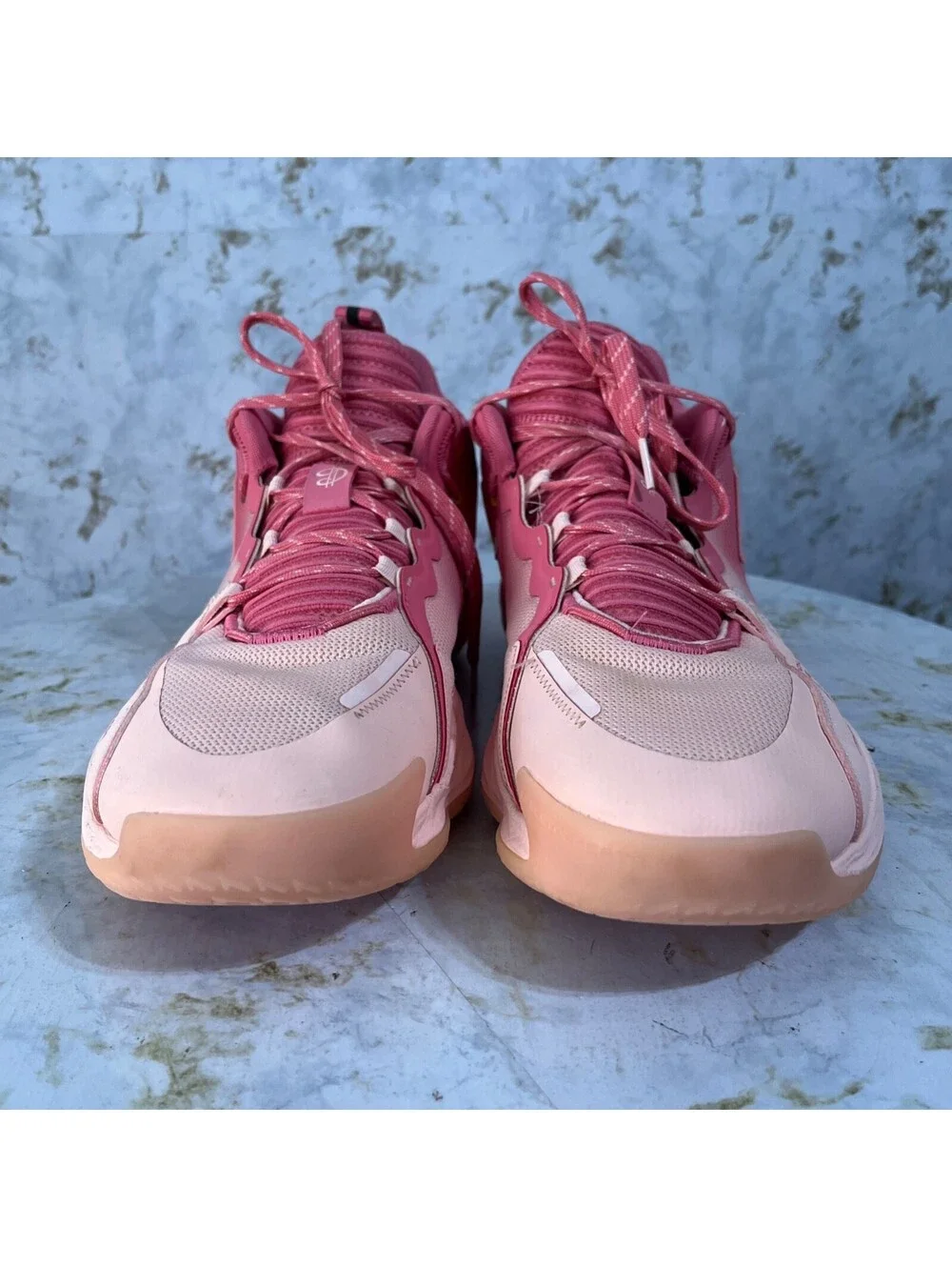 Adidas Dame 7 EXTPLY DOLLA Mens Size 16 Basketball Shoes Pink Athletic Sneakers